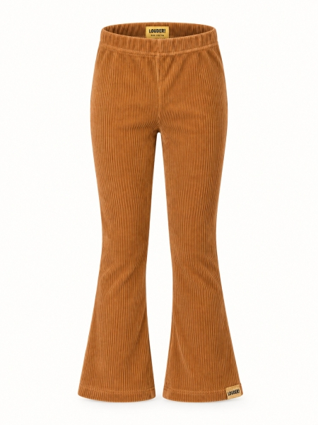 Louder! rib velvet broek Jessie beige (Let op: zeer smal model)