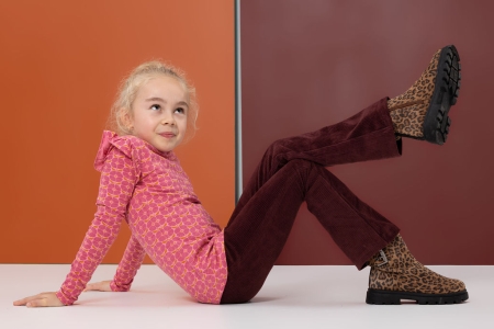 Louder! rib velvet broek Jessie sassafras (Let op: zeer smal model)