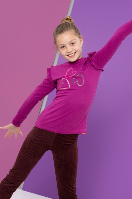 Louder! rib velvet broek Jessie sassafras (Let op: zeer smal model)