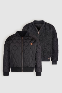 Nobell reversible winterjas Bombi jet black (Q407-3202-014)