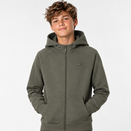 Cruyff Classic hooded vest khaki (CAJ243200-512)