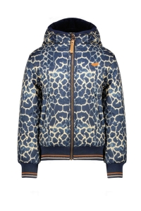 Nono winterjas Bello navy blazer aop (N207-5209-110)