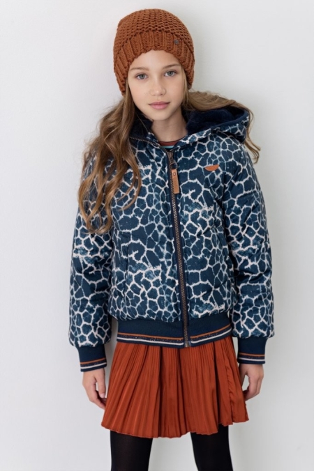 Nono winterjas Bello navy blazer aop (N207-5209-110)