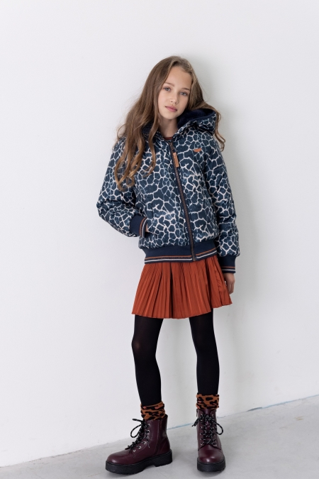 Nono winterjas Bello navy blazer aop (N207-5209-110)