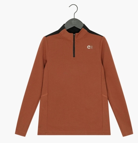 Cruyff Reflect running zip top bronze (CAJ263193-12002)